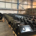 grading buckets inside geith distribution hub