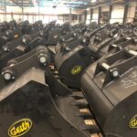 geith digging buckets inside warehouse