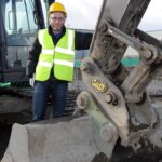 Gerry Kealy Geith with Hydraulic Quick Coupler