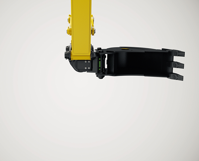 Geith Tilting Quick Coupler Tilted 90 Degrees