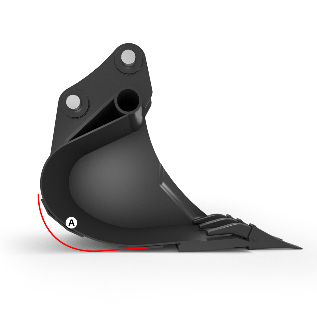 Geith Mini Excavator Bucket Bucket Dual Radius Design