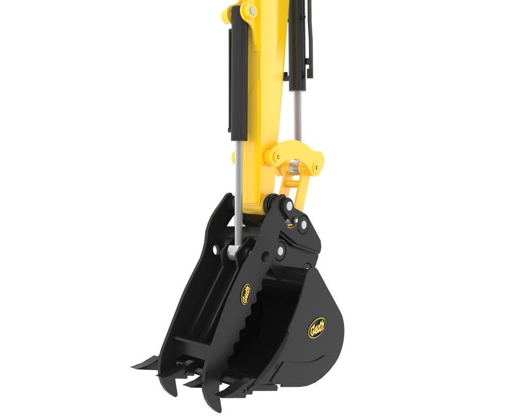 Geith Mini-Excavator Hydraulic Thumb Closed