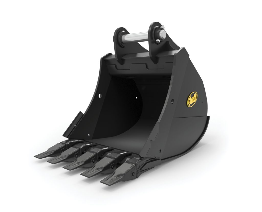Rock Duty Excavator Bucket Front View