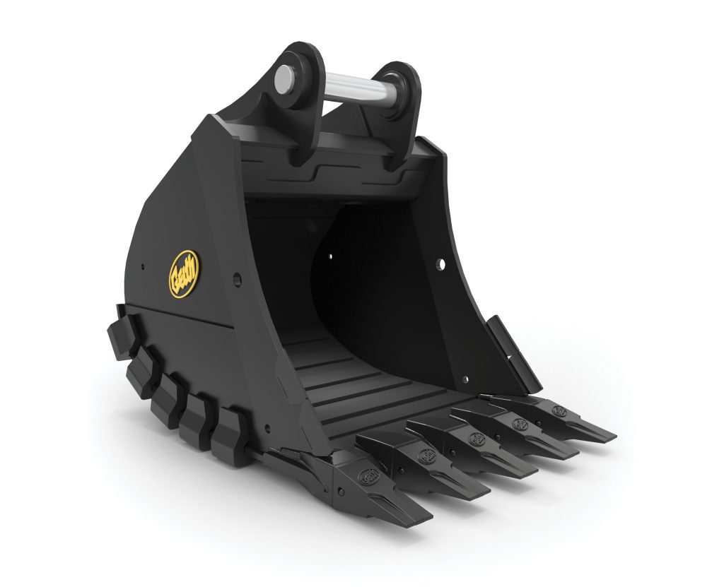 Rock Duty Excavator Bucket with Wear Pack Front