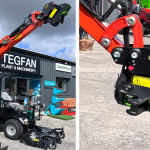 Geith Tilting Quick Coupler on a Kubota U18