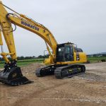 Komatsu PC360 with Geith Extreme Duty Rock Bucket and Hydraulic Quick Coupler